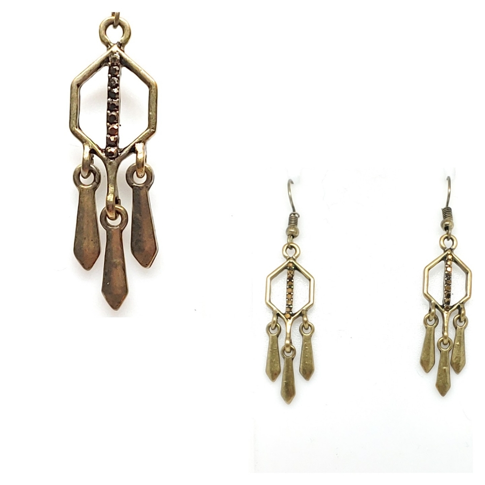 NWOT Brass earrings